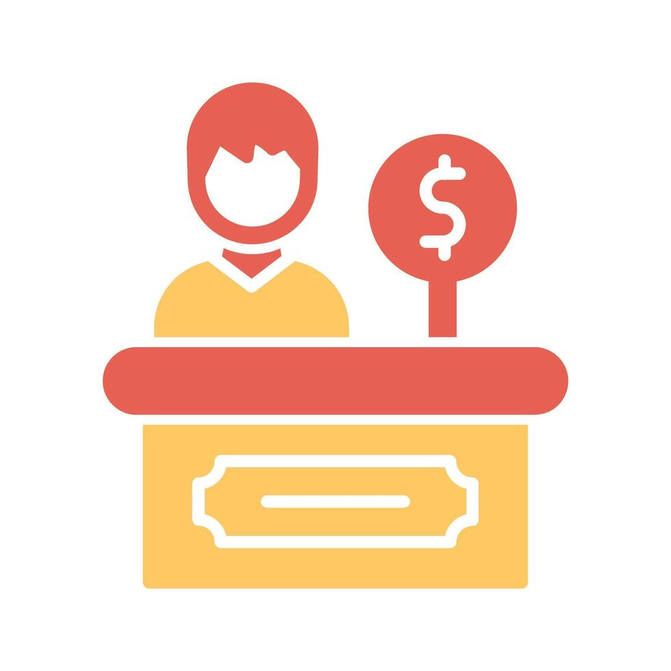 Cashier Icon Design vector