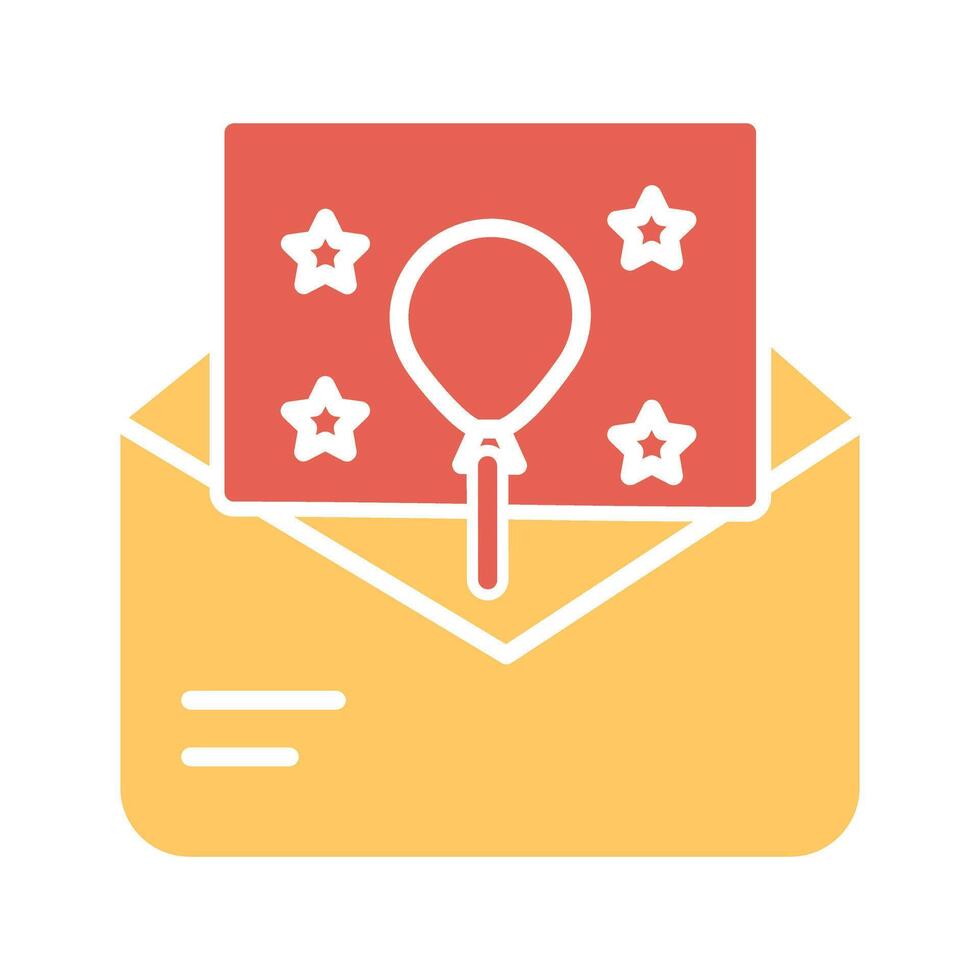 Party Invitation Icon Design vector