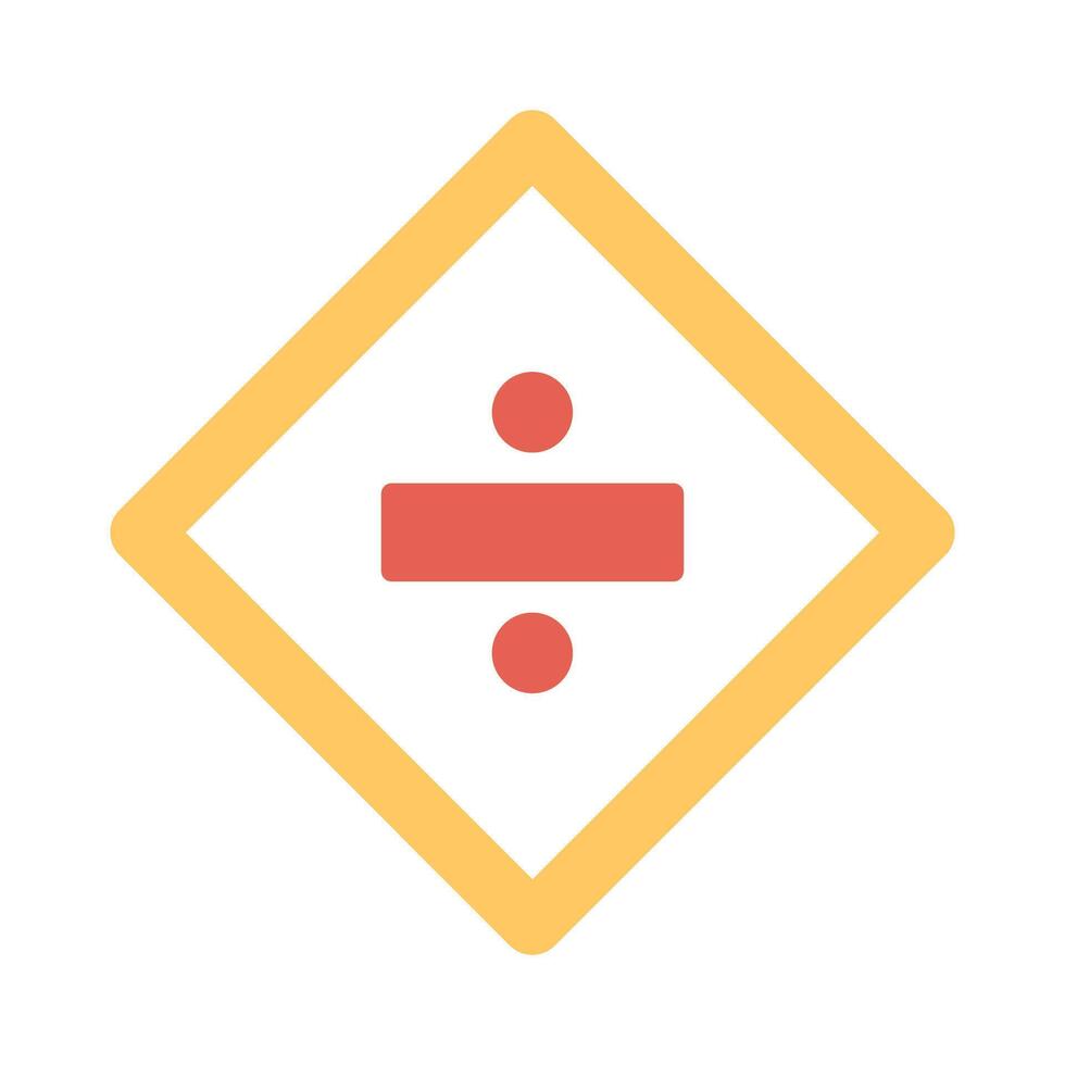Division Sign Icon Design vector