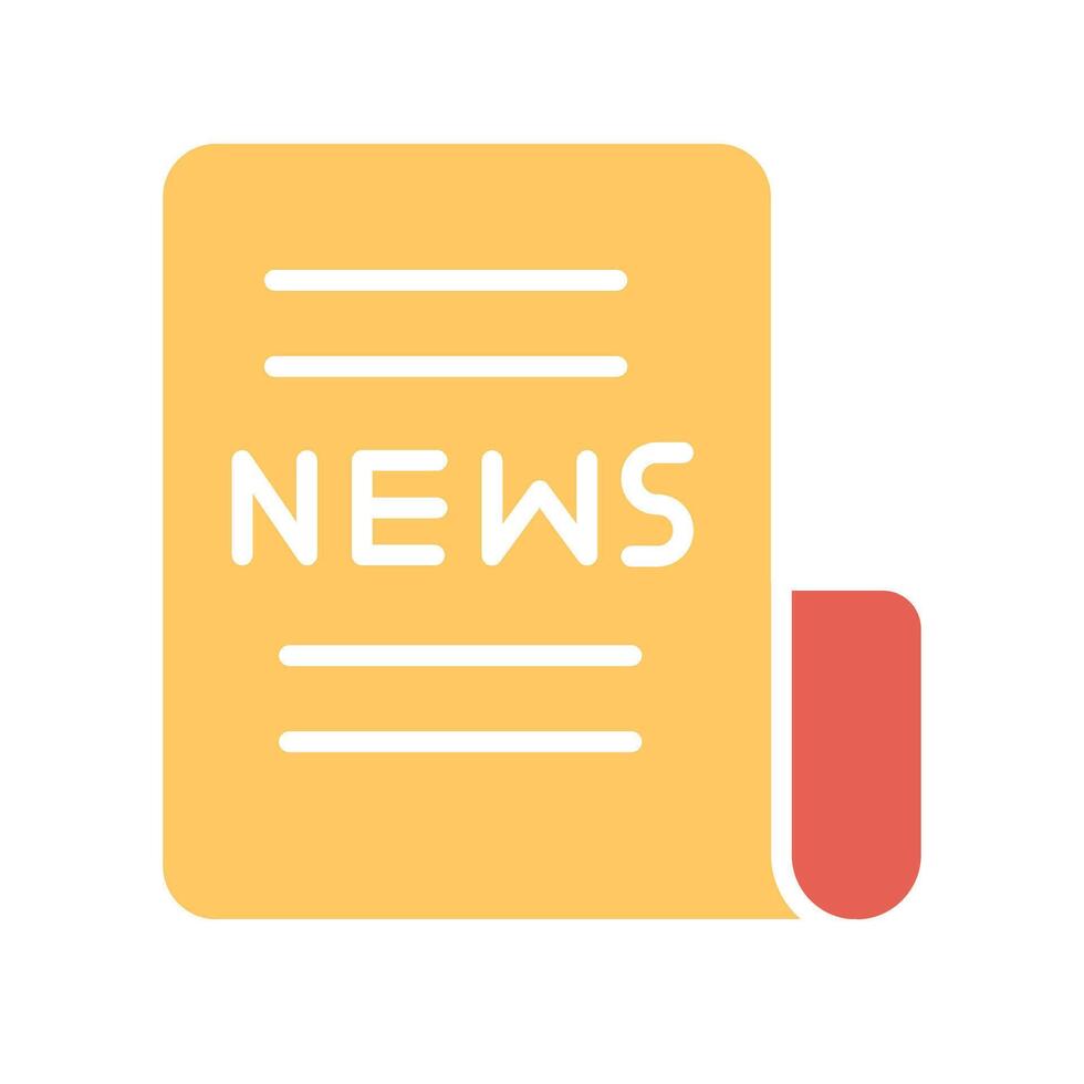 Newspaper Front Page Icon Design vector