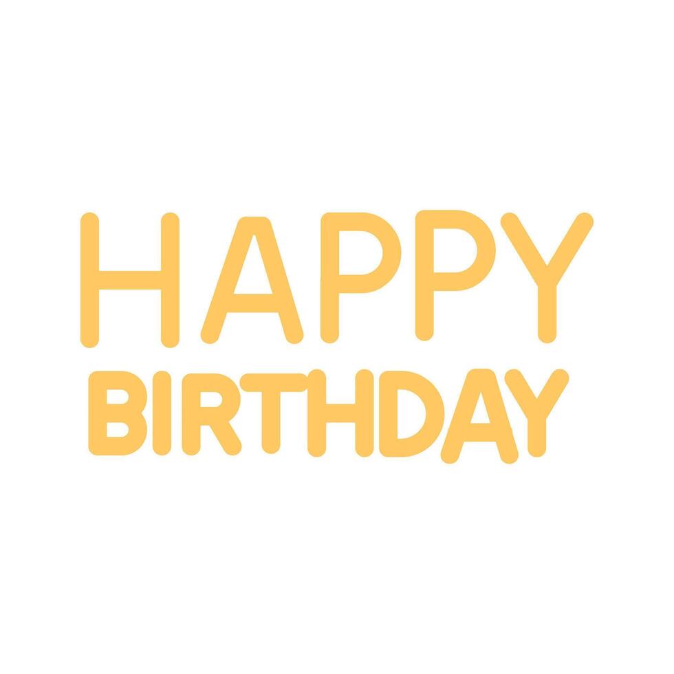 Happy Birthday Sign Icon Design vector