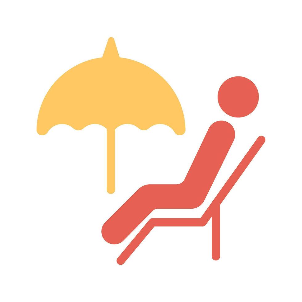 Relaxing Day Icon Design vector