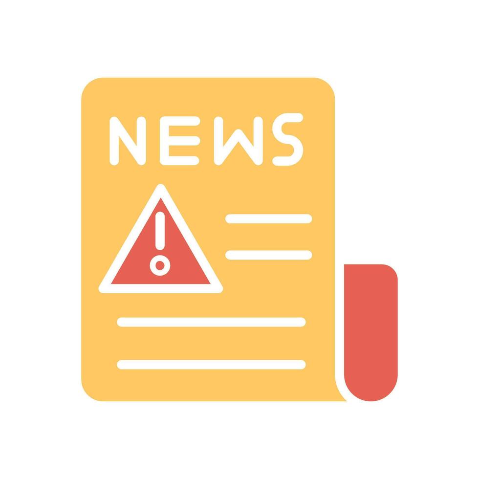 News Alert Icon Design vector
