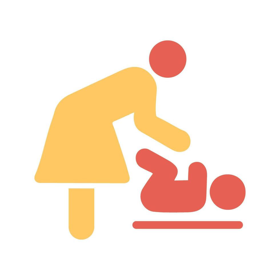 Changing Table Icon Design vector