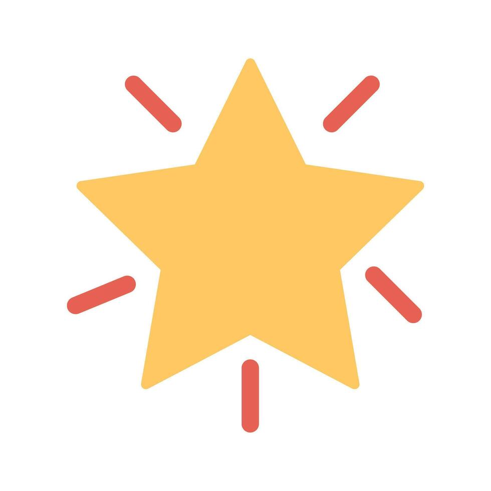 Glowing Star Icon Design vector