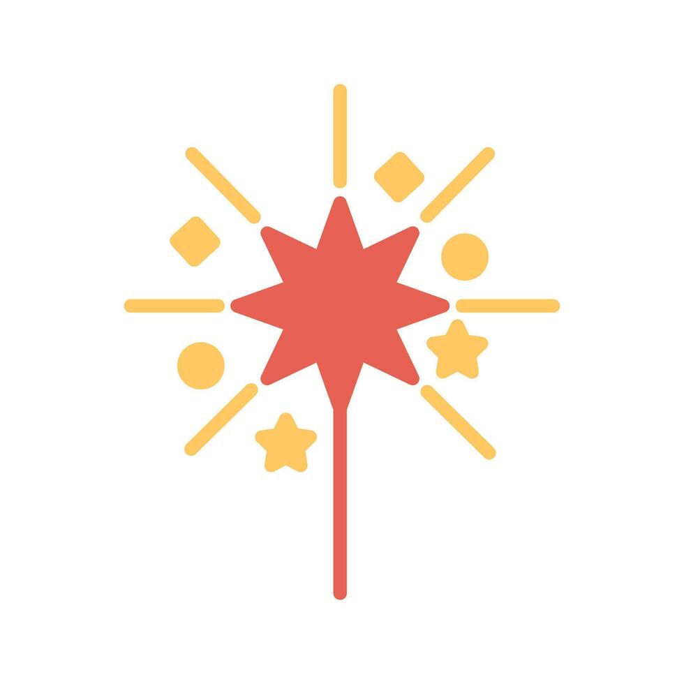 Sparklers Icon Design vector