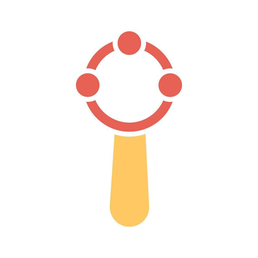 Rattles Toys icon vector