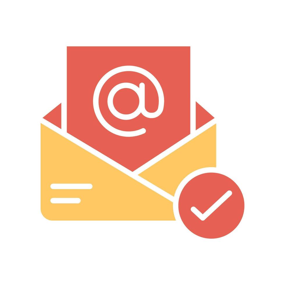 Registered Mail Icon Design vector