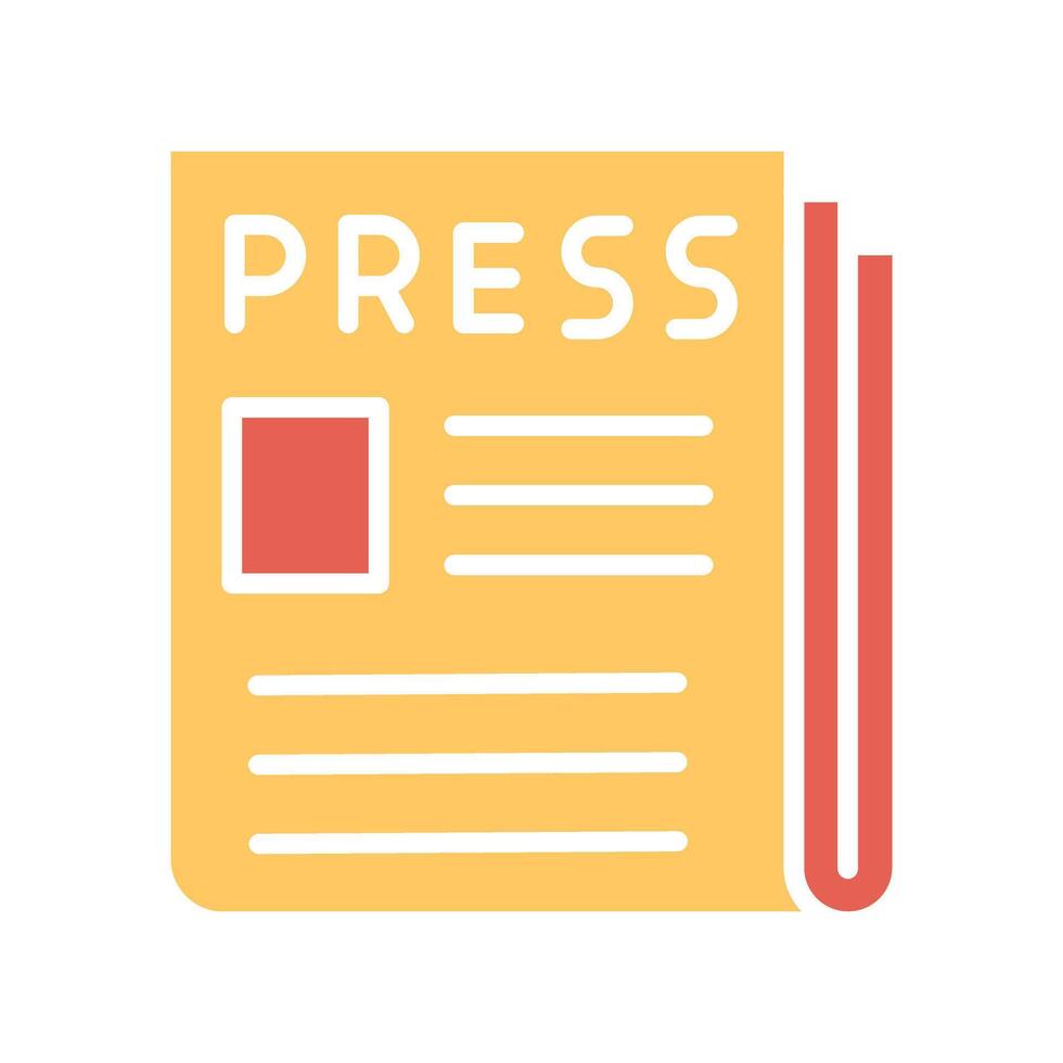 Press Release Icon Design vector