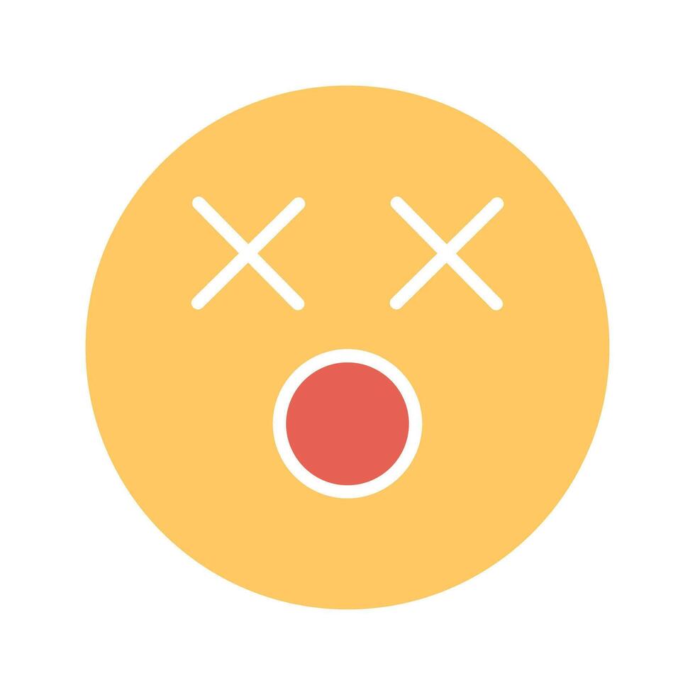 Dizzy Face Icon Design vector