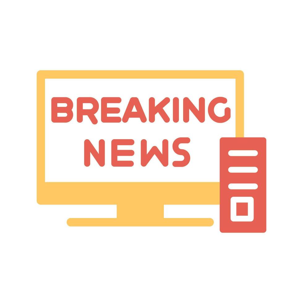 Breaking Story Icon Design vector