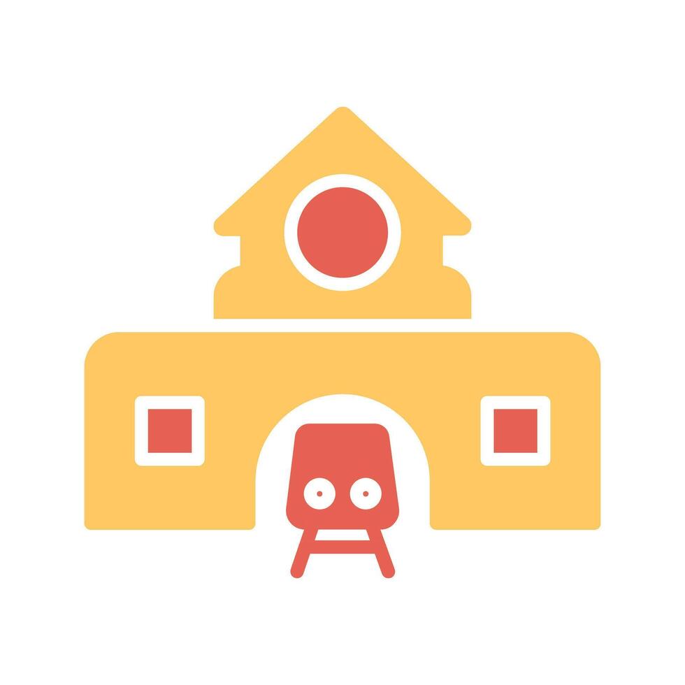 Train Station Icon Design vector