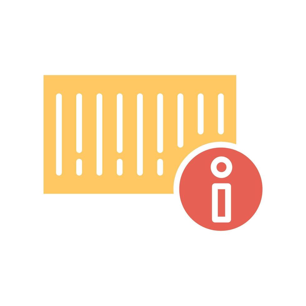 Barcode Product Info Icon Design vector