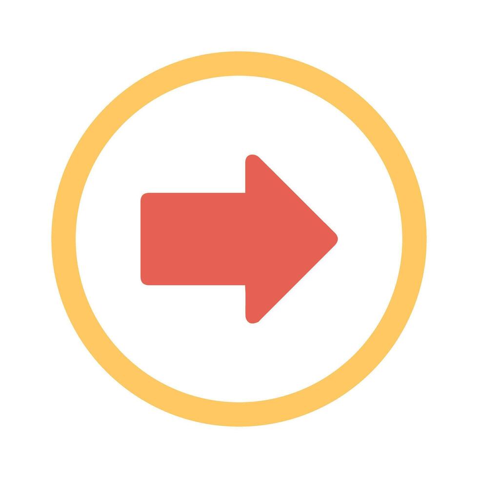Right Arrow Icon Design vector