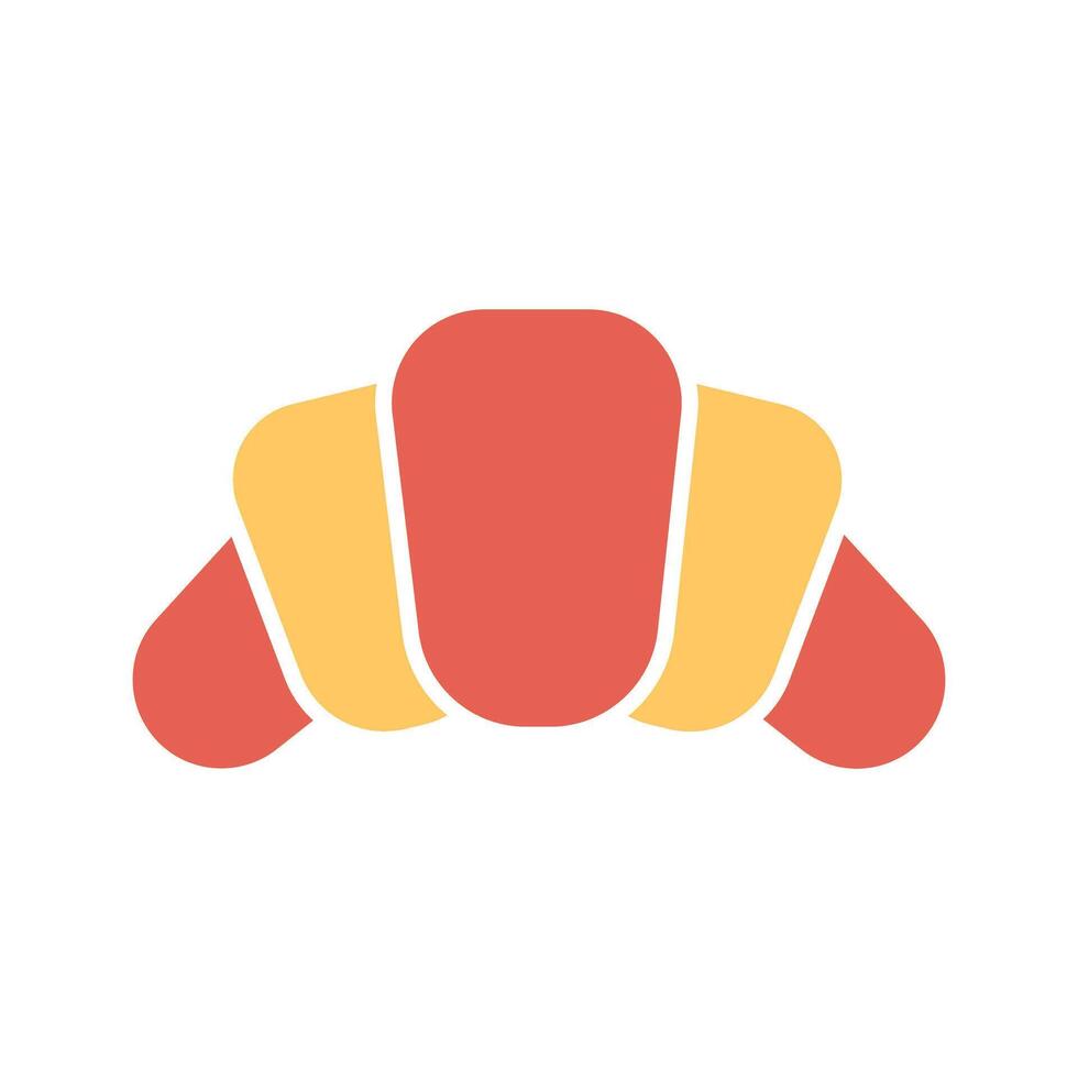 Croissant Icon Design vector
