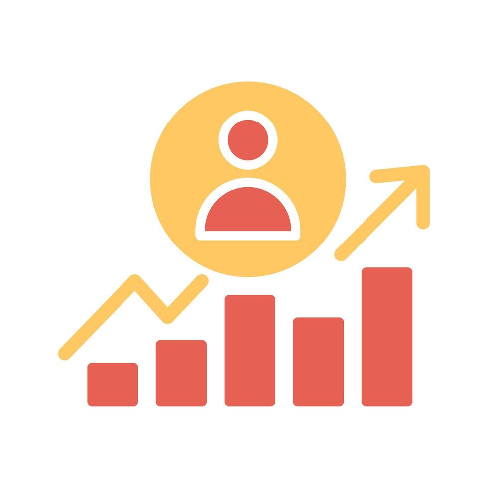 Career Growth Icon Design vector