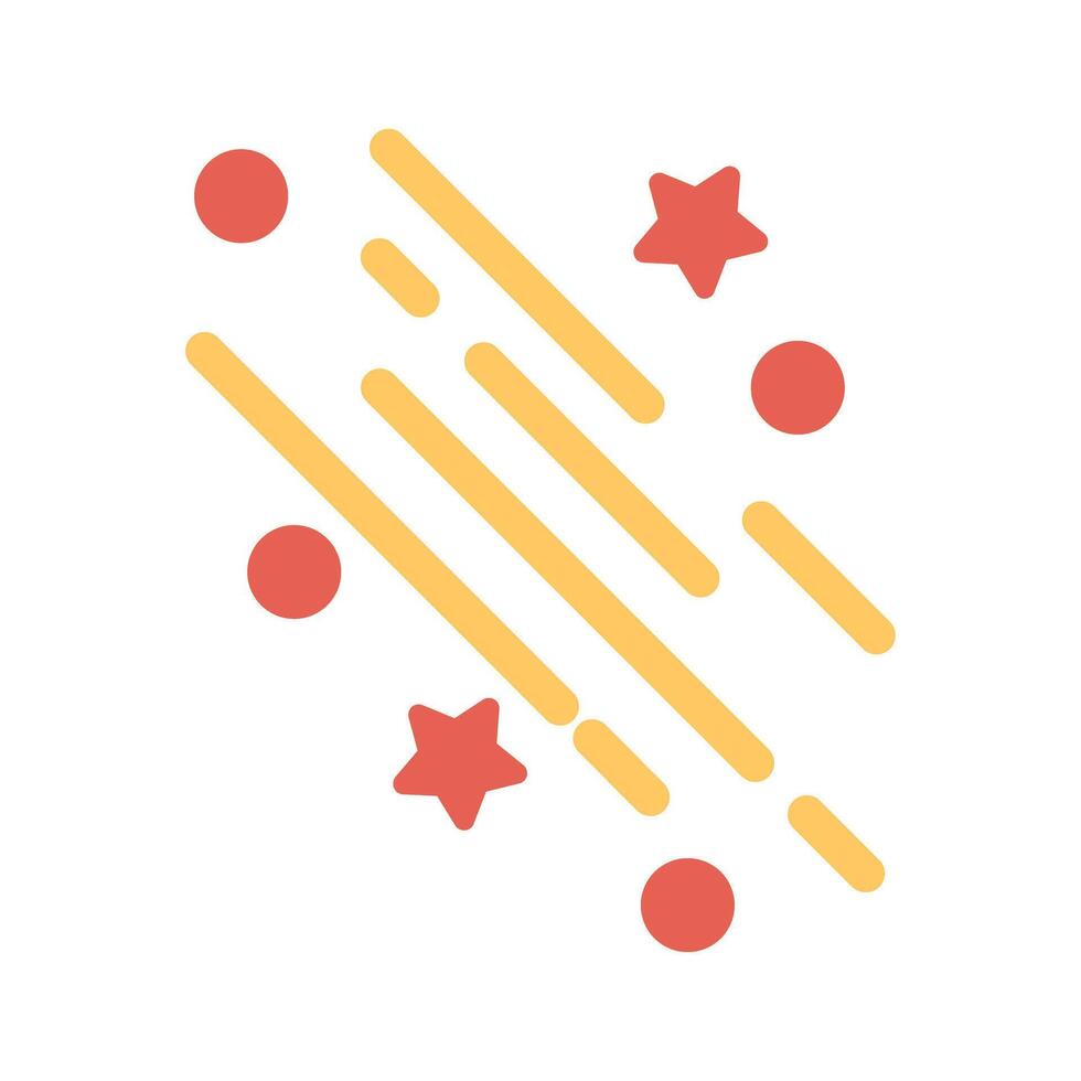 Party Streamers Icon Design vector