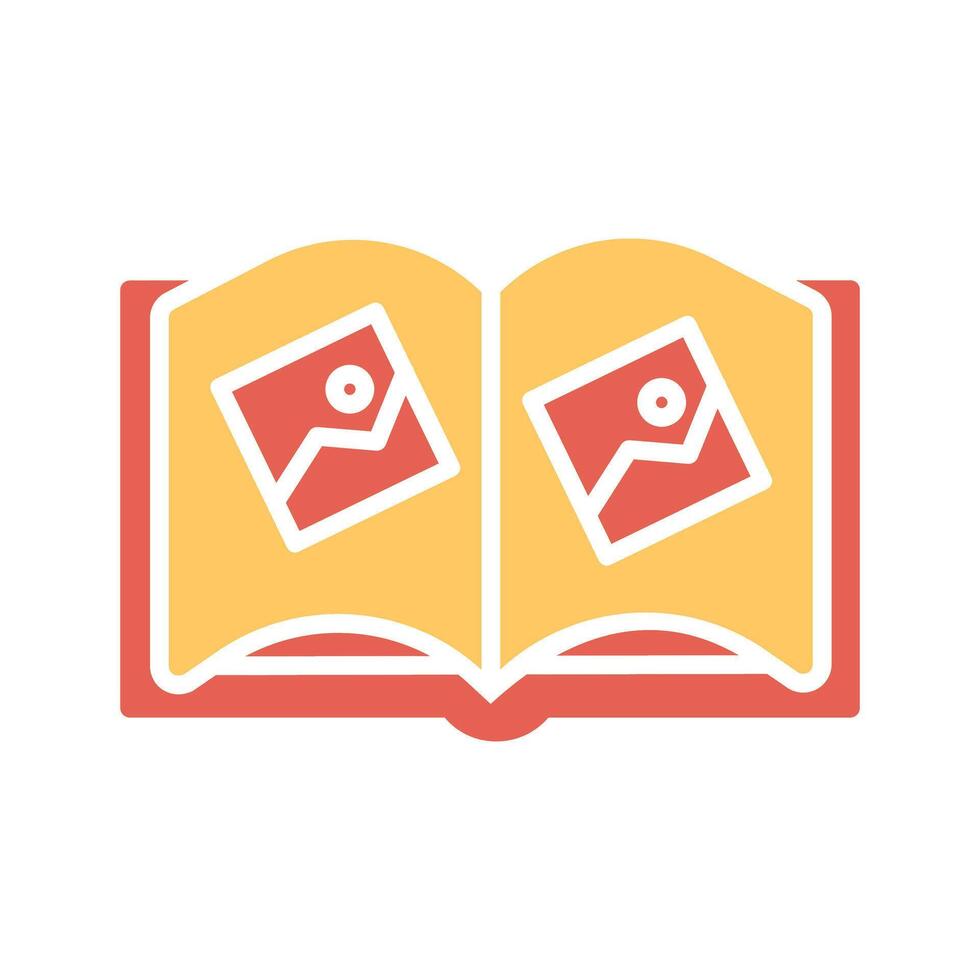 Memory Book Icon Design vector