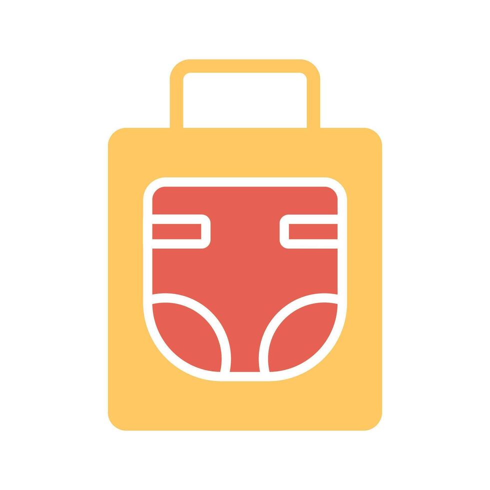 Diaper Bag Icon Design vector