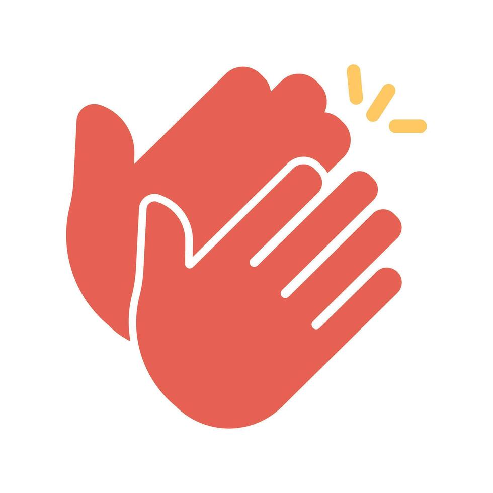 Clapping Hands Icon Design vector