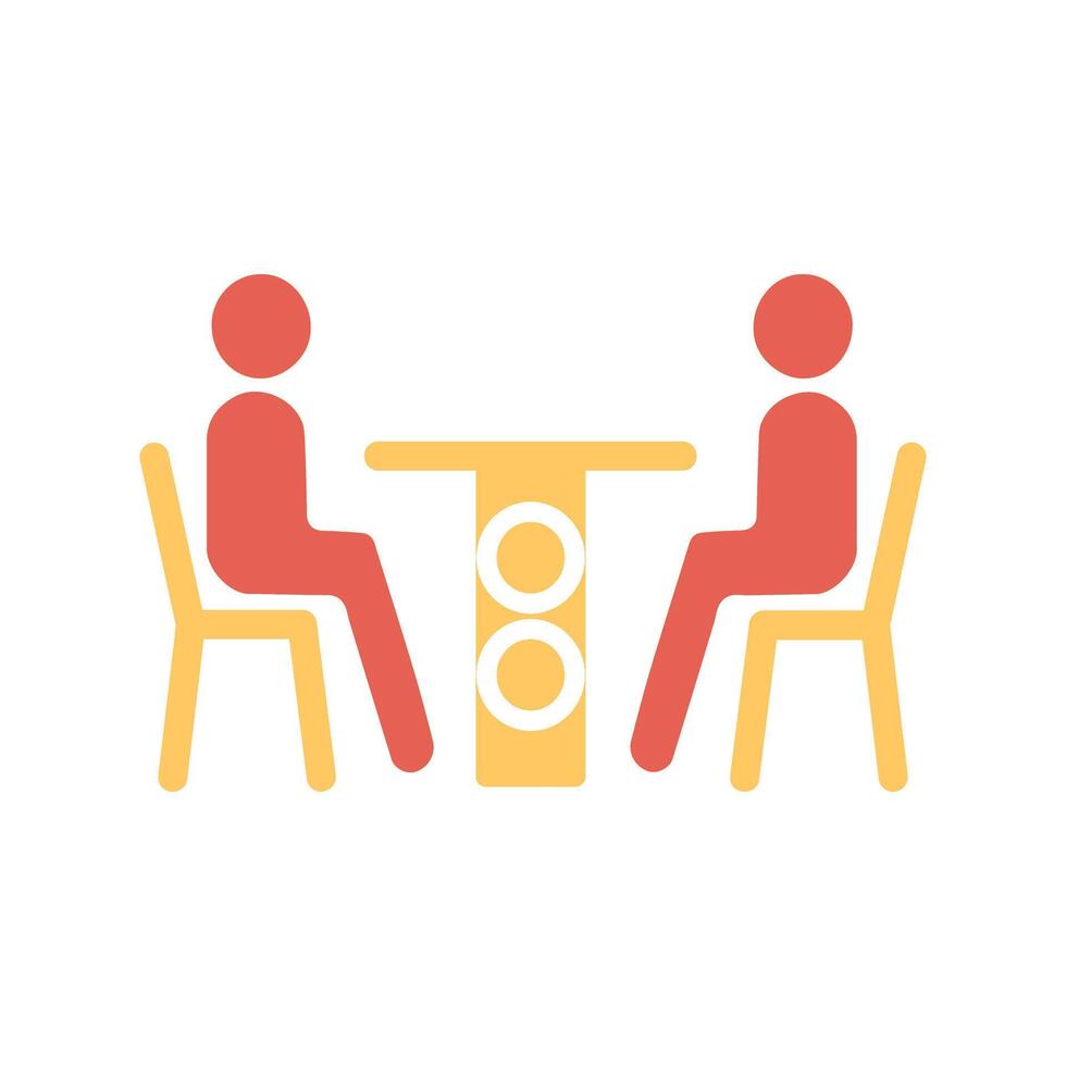 Family Dinner Icon Design vector