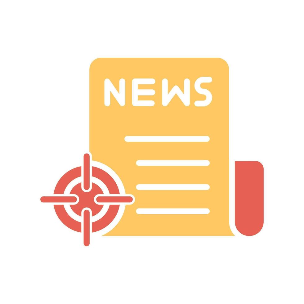 News Scoop Icon Design vector