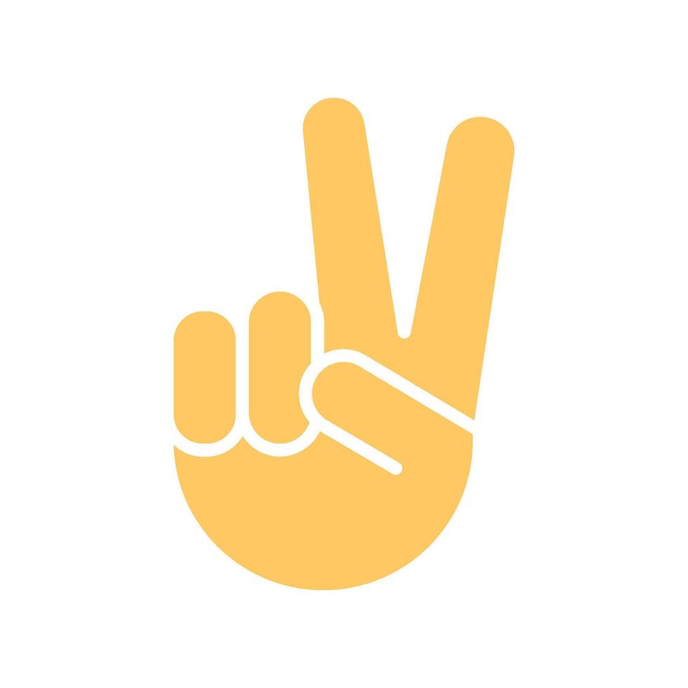 Victory Hand Icon Design vector