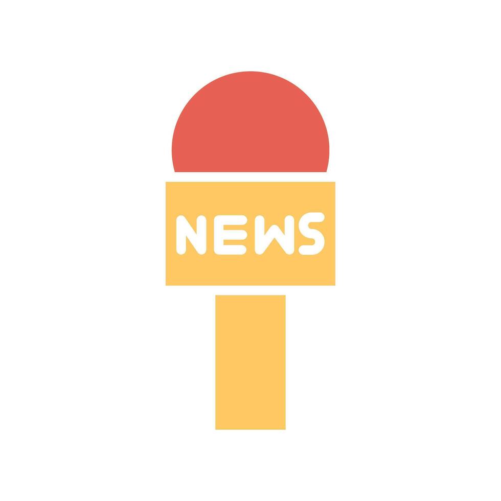 News Microphone Icon Design vector