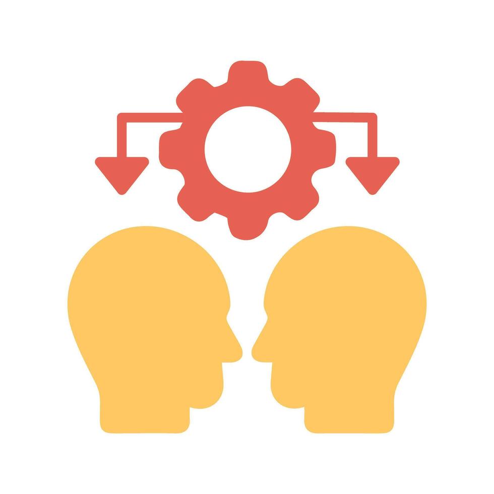 Conflict Management Icon Design vector