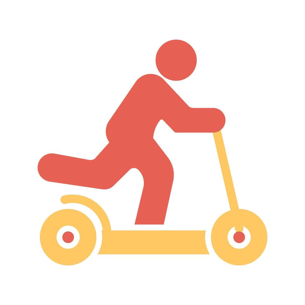 Kick Scooter Icon Design vector