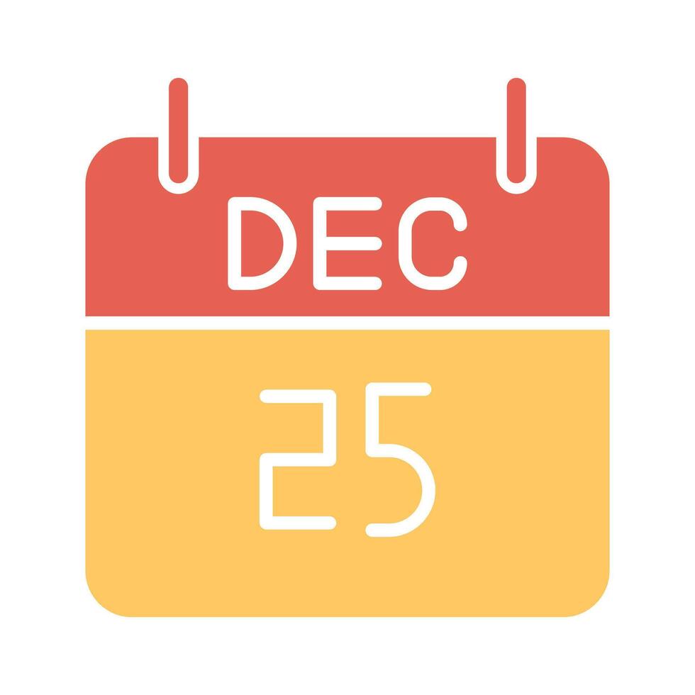 25 December Icon Design vector