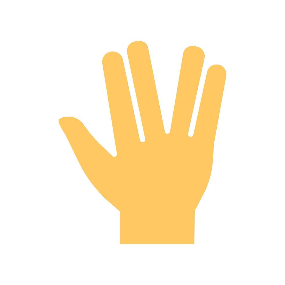Vulcan Salute Icon Design vector