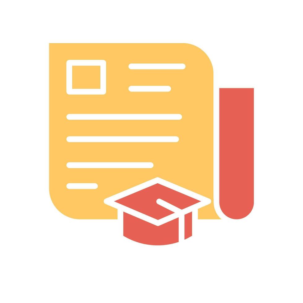Journalism Education Icon Design vector