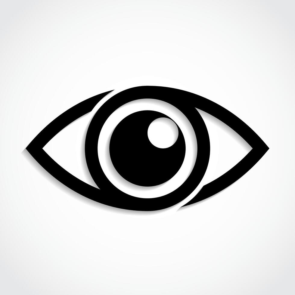eye logo eye design icon vector