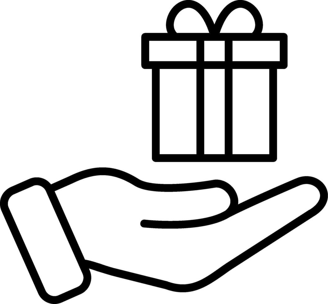 Gift Line Icon vector