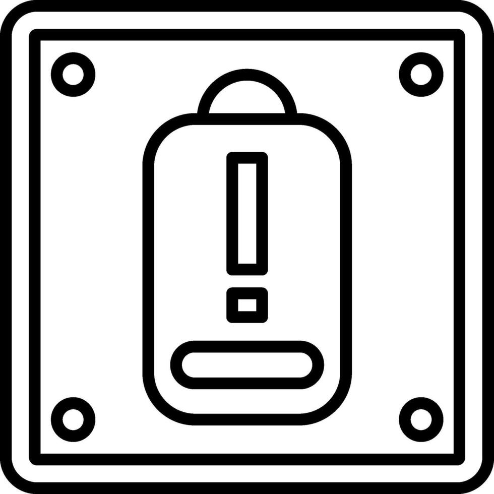 Battery Line Icon vector