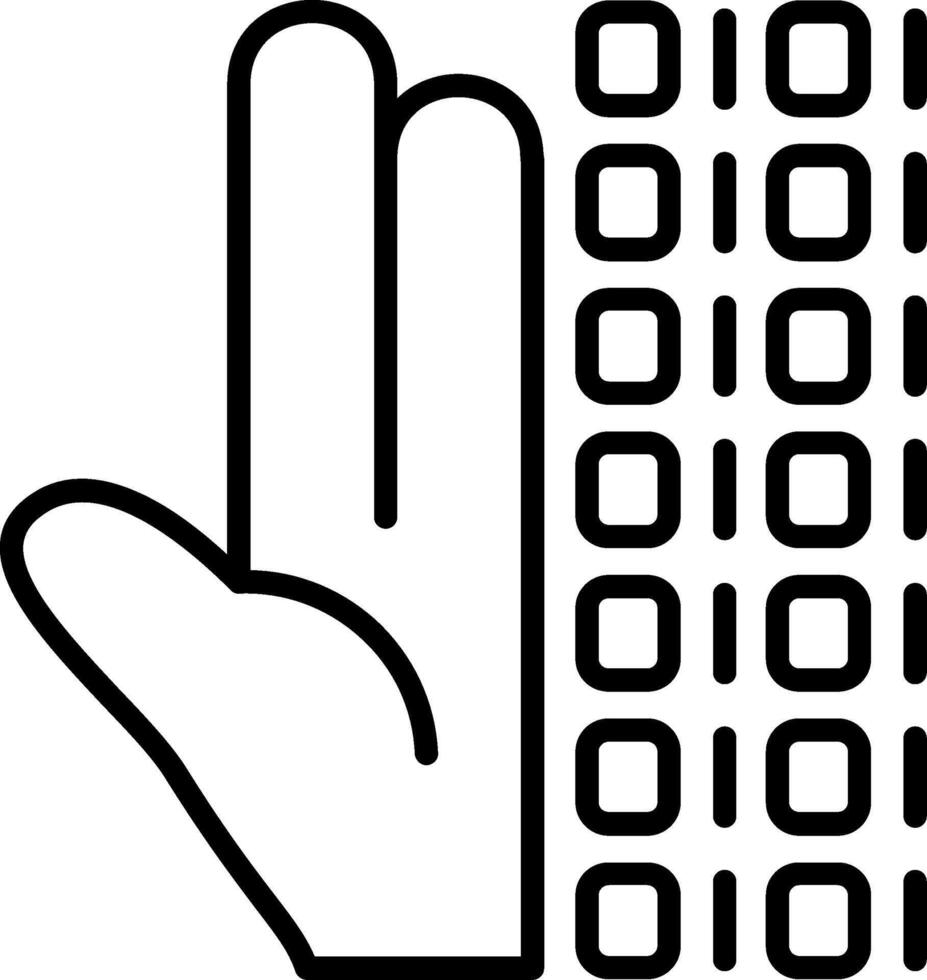 Digitalization Line Icon vector