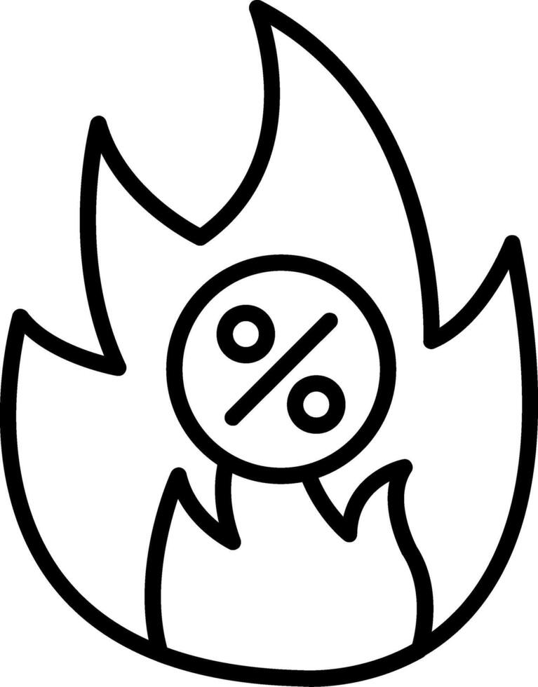 Hot Sale Line Icon vector