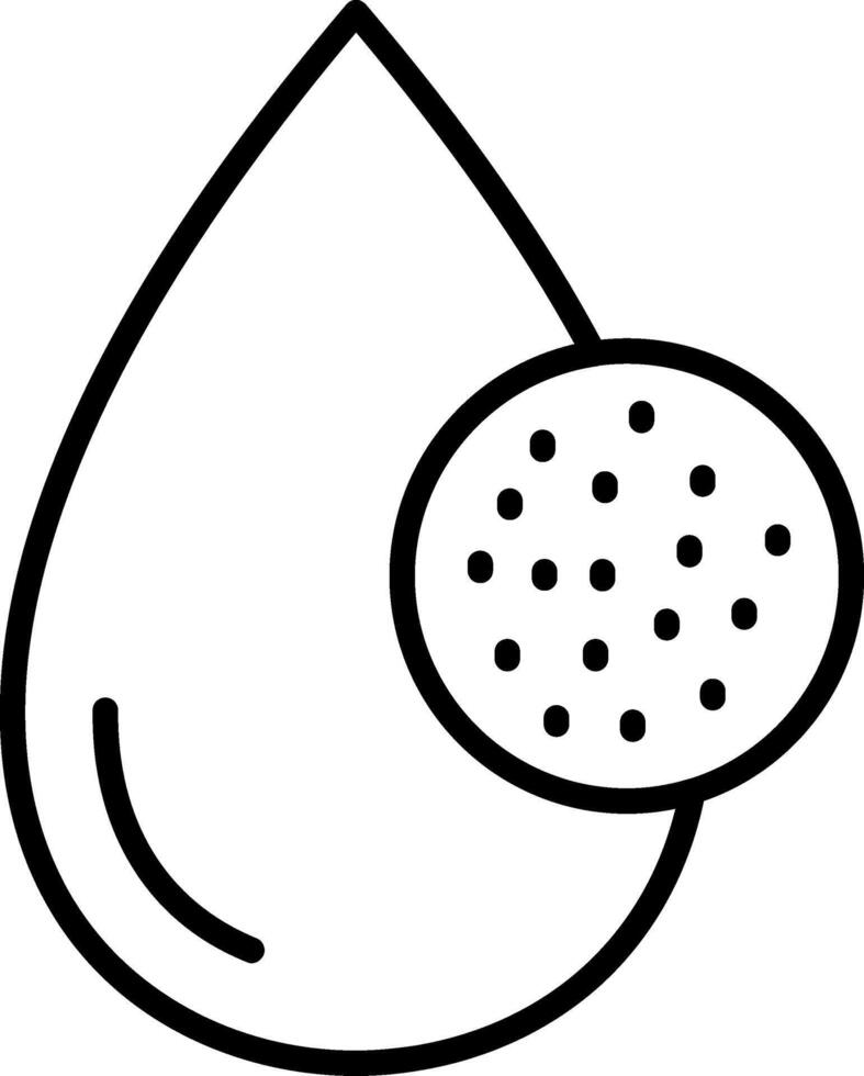 Red Blood Cells Line Icon vector