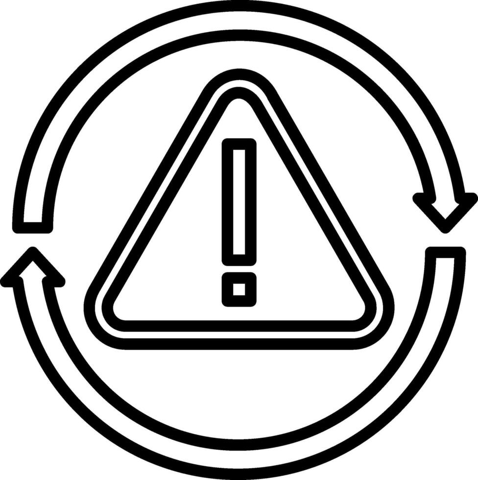 Reboot Line Icon vector