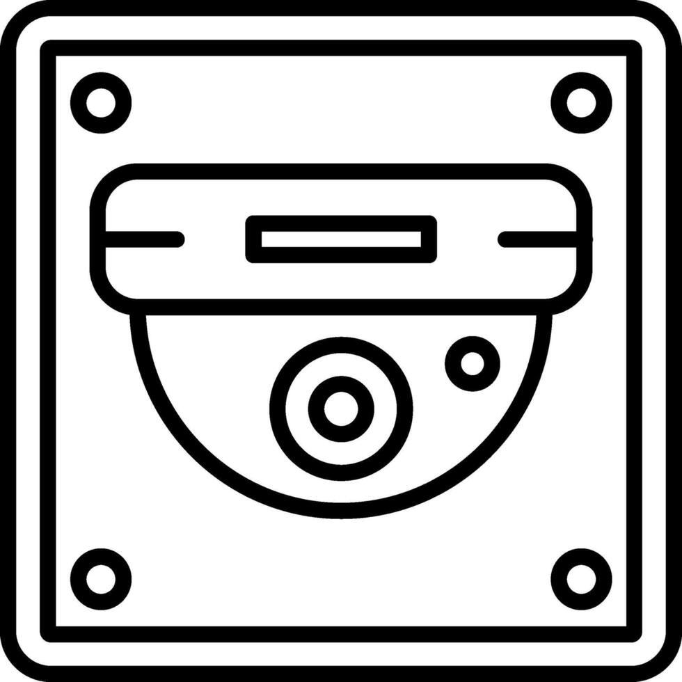 Cctv Line Icon vector