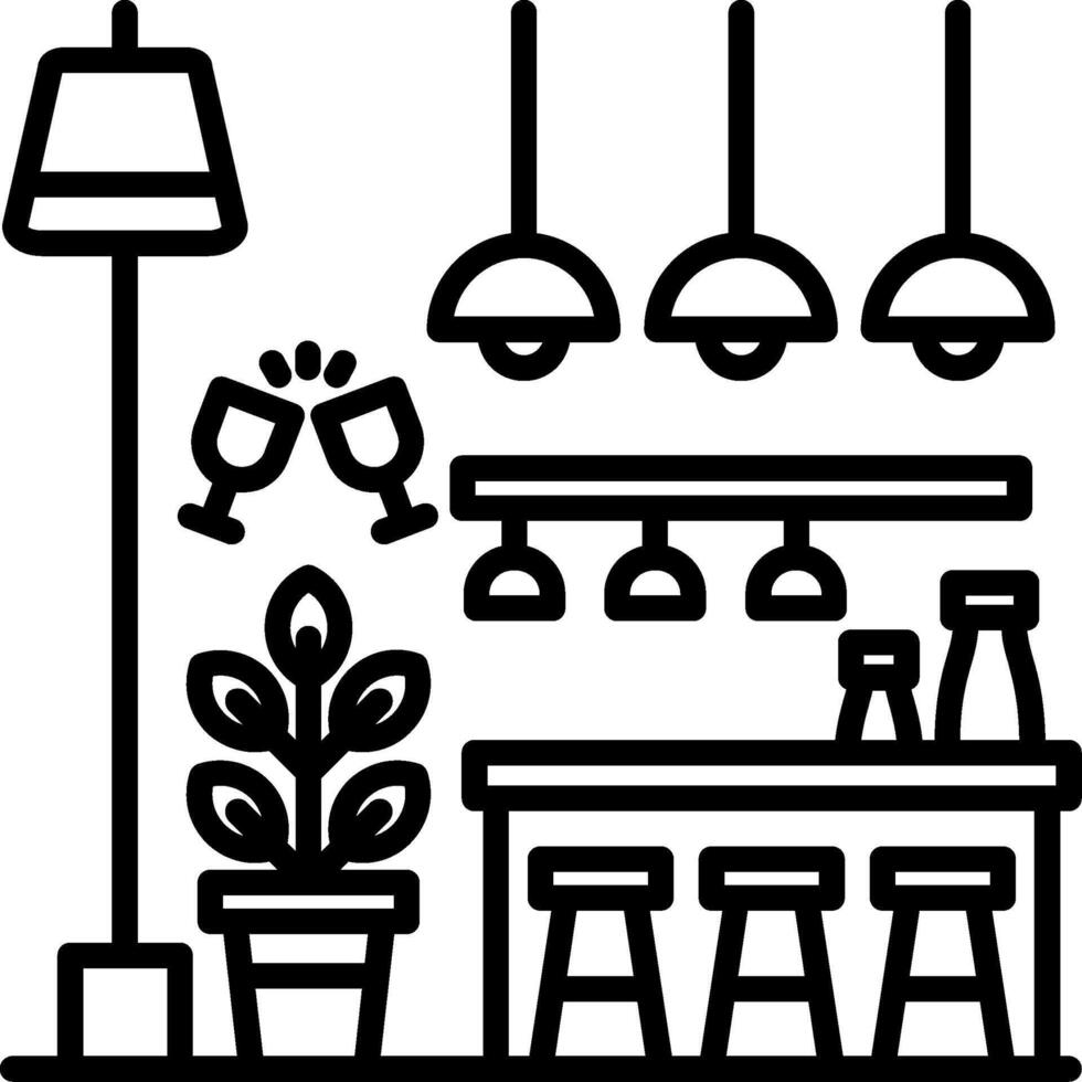 Bar Line Icon vector