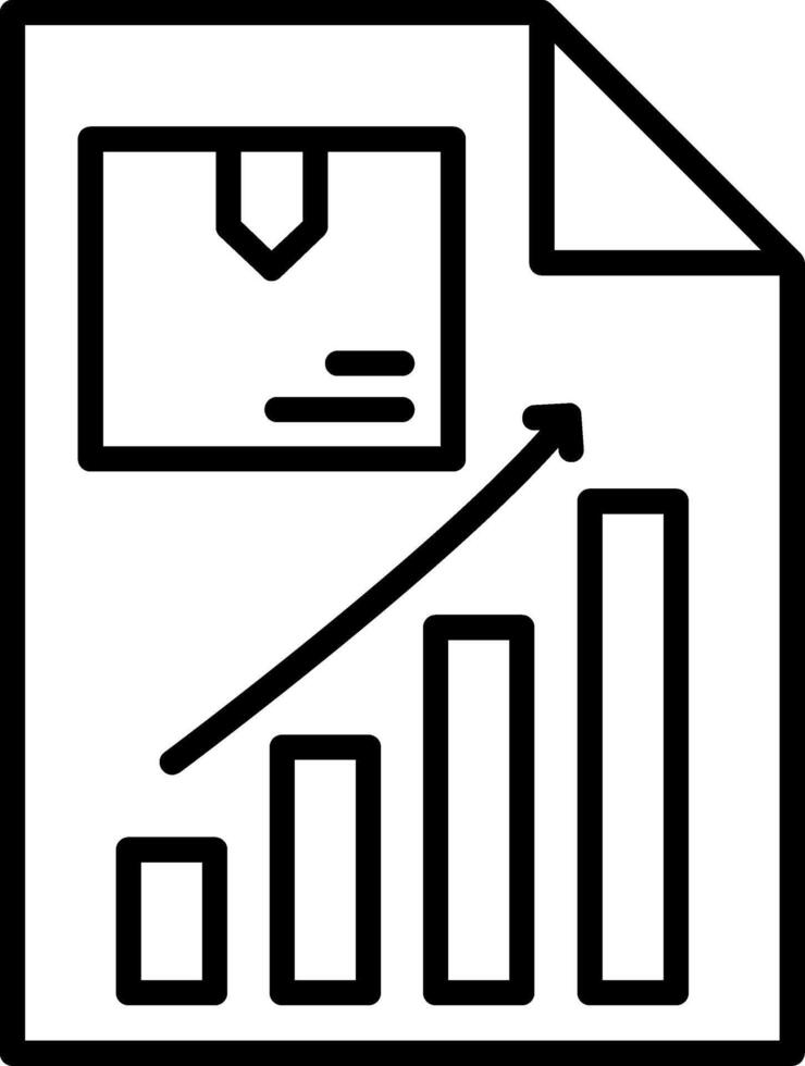 Report Line Icon vector