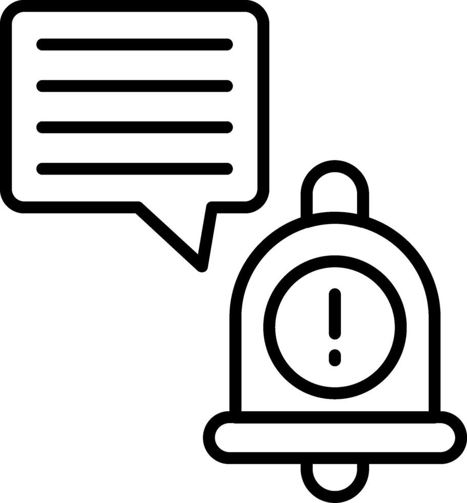 Announcement Line Icon vector