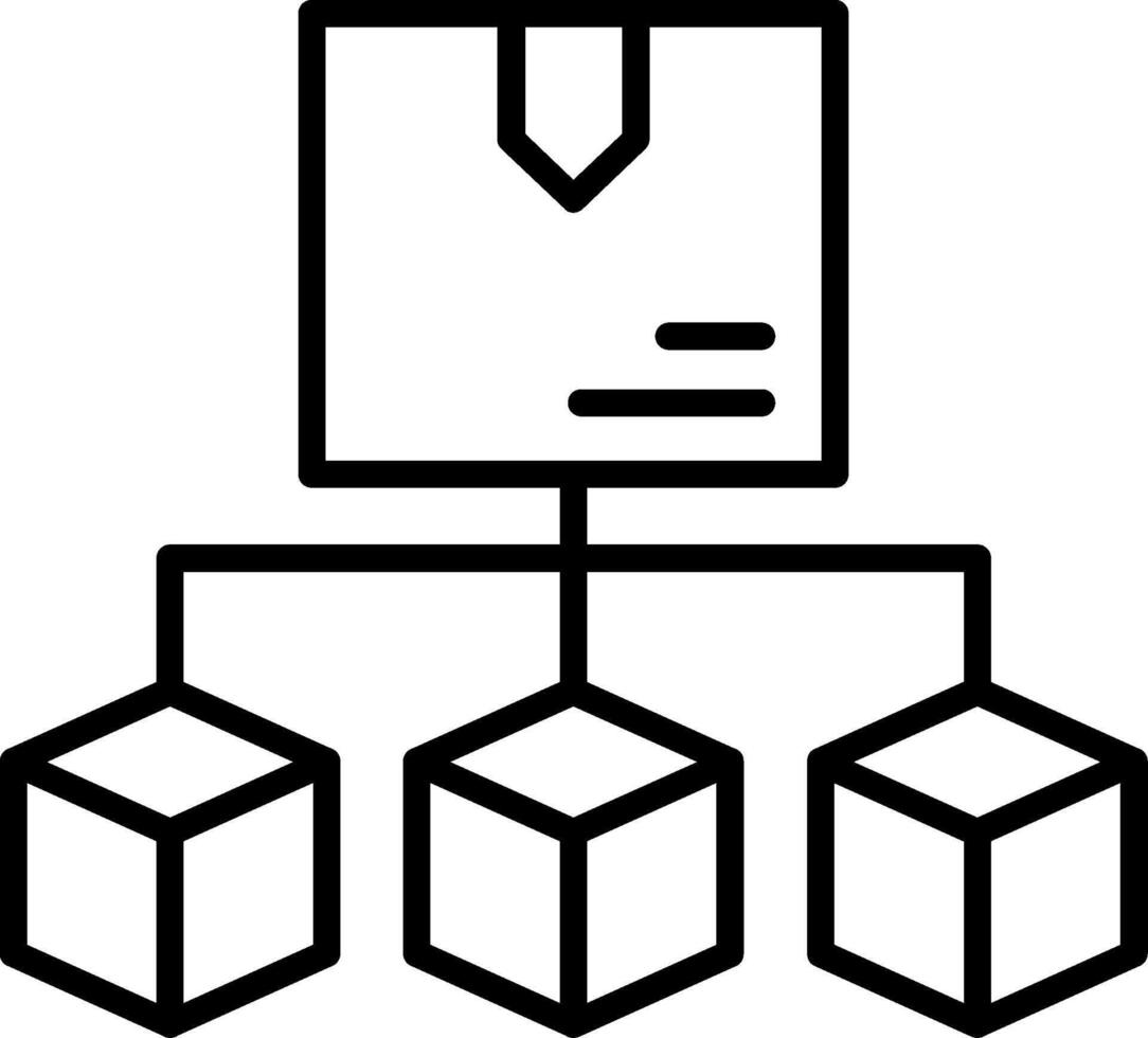 Distribution Line Icon vector