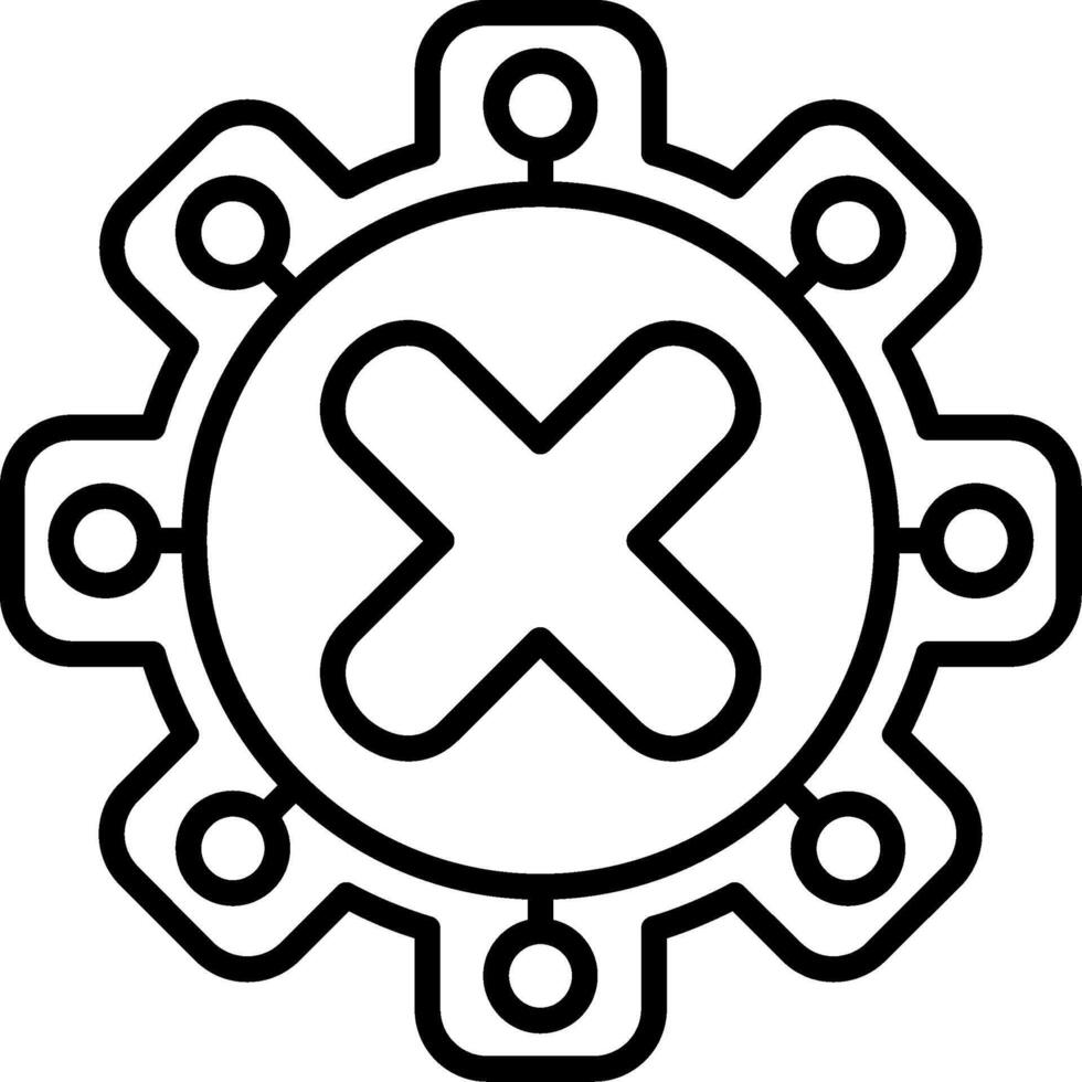 Quality Control Line Icon vector