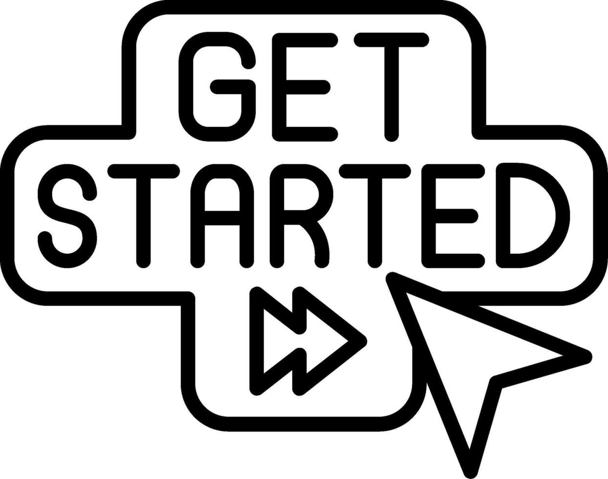 Start Line Icon vector
