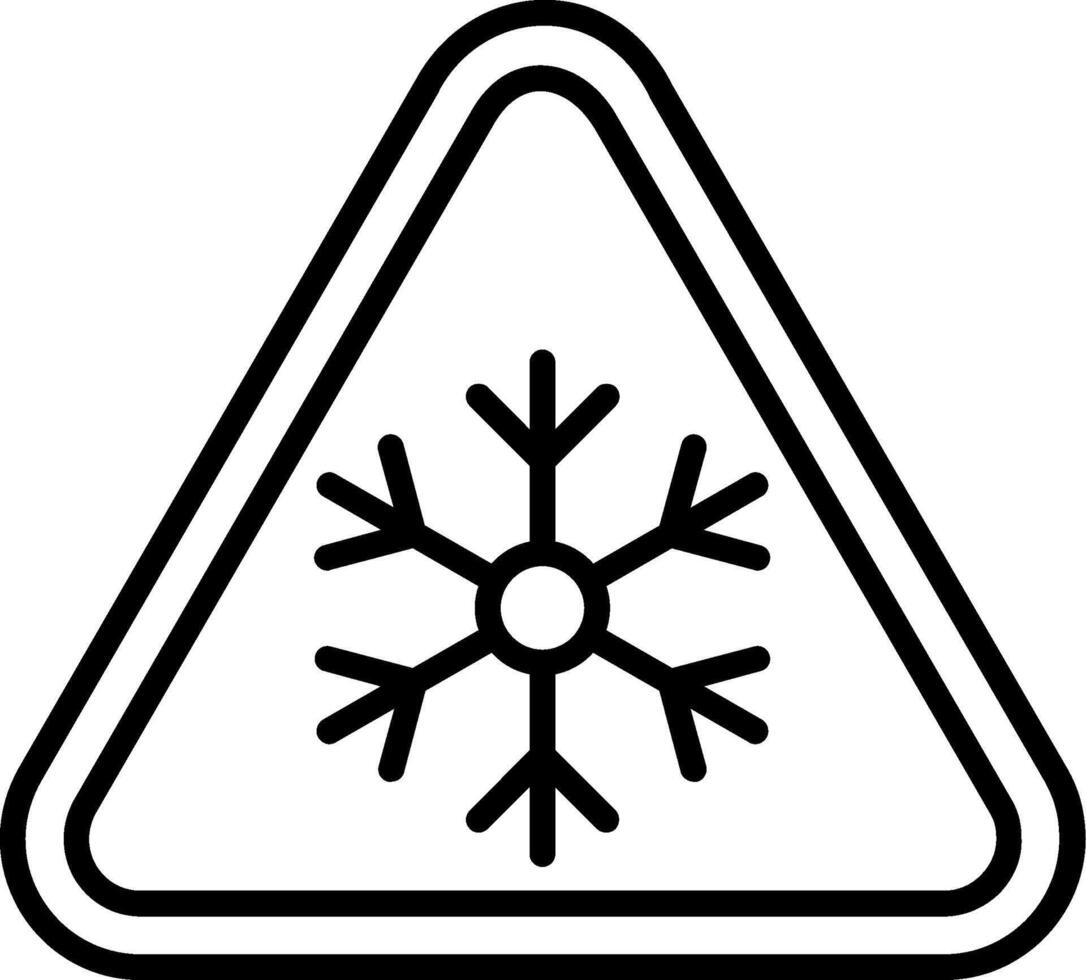 Ice Line Icon vector