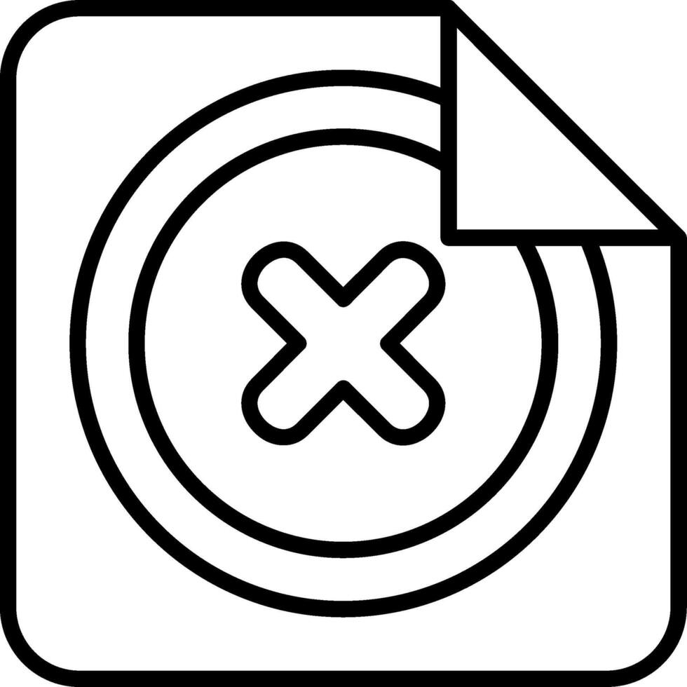 Page Line Icon vector