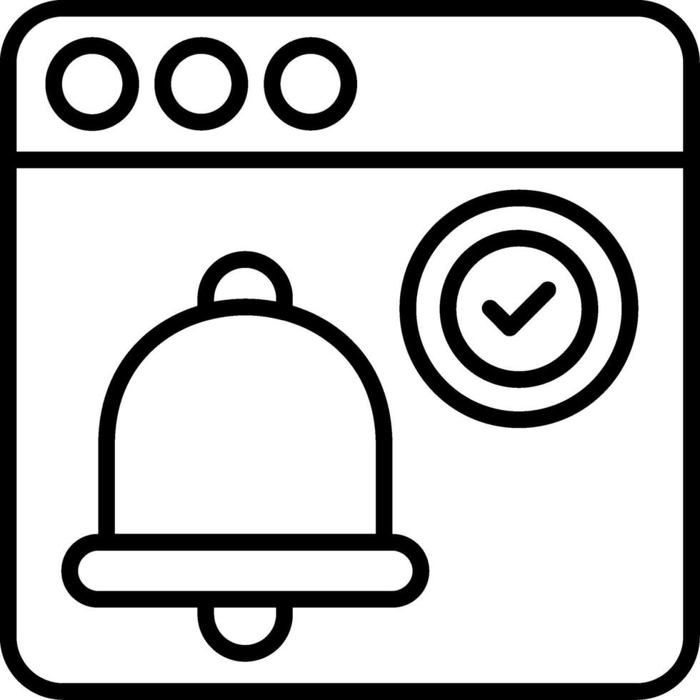 Reminder Line Icon vector